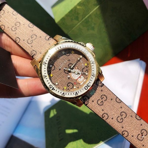 22AW新作グッチ ドラえもんコラボ【グッチ 時計 コピー】贅沢なお洒落☆話題Dive watch 38mm guq83533 - 画像 (7)