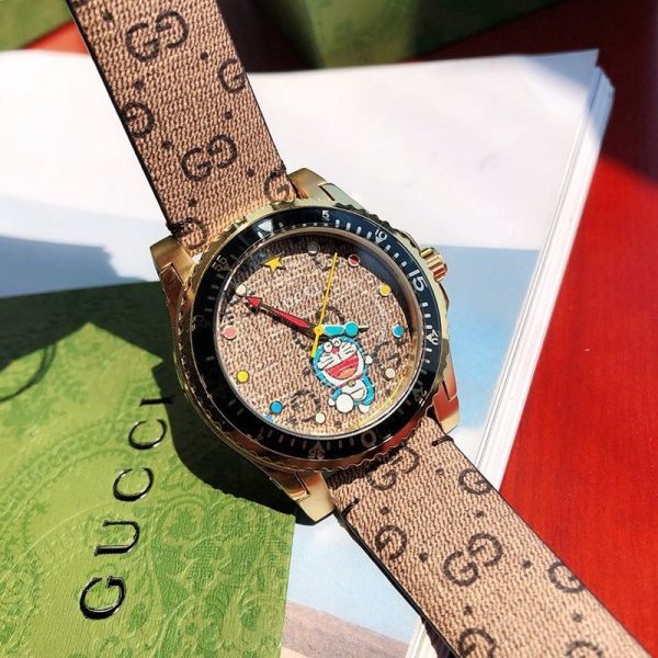 《大人気》グッチ ドラえもんコラボ【グッチ 時計 偽物】贅沢なお洒落☆話題Dive watch 38mm gug93137 - 画像 (3)