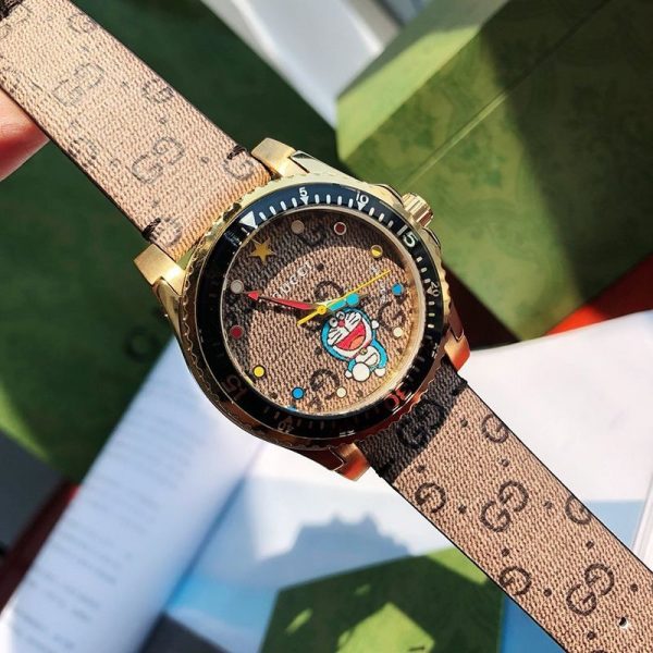 《大人気》グッチ ドラえもんコラボ【グッチ 時計 偽物】贅沢なお洒落☆話題Dive watch 38mm gug93137 - 画像 (4)