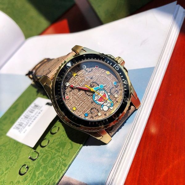 《大人気》グッチ ドラえもんコラボ【グッチ 時計 偽物】贅沢なお洒落☆話題Dive watch 38mm gug93137 - 画像 (5)