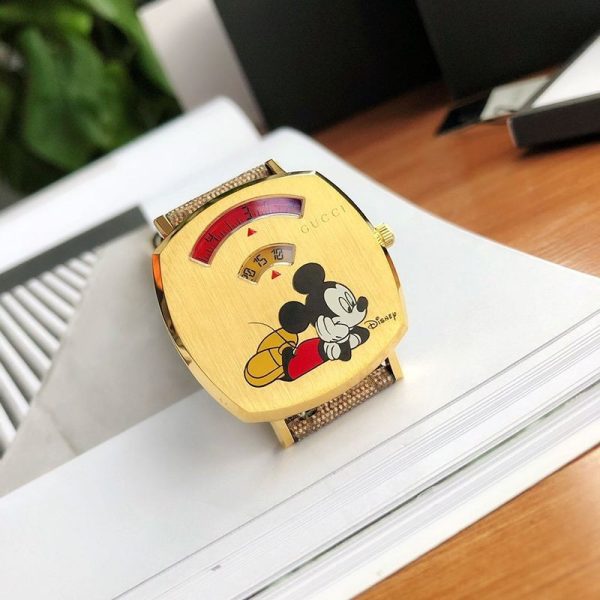 最安値挑戦限定コラボ☆グッチｘミッキー ディズニー 腕時計 コピー メンズ gul98481 - 画像 (2)
