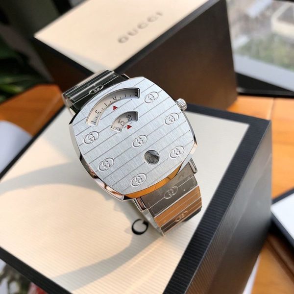 春もの新作グッチ☆グリップステンレススチールウォッチ 偽物 38mm/35mm YA157401 - 画像 (3)