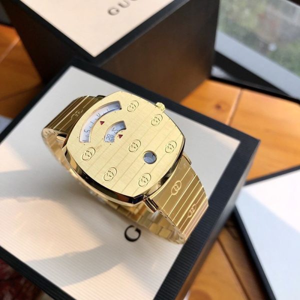 最安値挑戦グッチ☆グリップステンレススチールウォッチ 偽物 38mm/35mm gum73067 - 画像 (3)