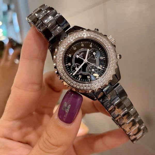 ☆超人気☆シャネル J12 クロノ コピー ブラックセラミック ダイヤモンドベゼル 41mm shf34448 - 画像 (9)