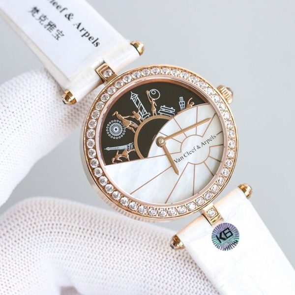 【人気】ヴァンクリーフ＆アーペル 時計 スーパーコピー チャーム ミニ ウォッチ 32mm vae86050 - 画像 (7)