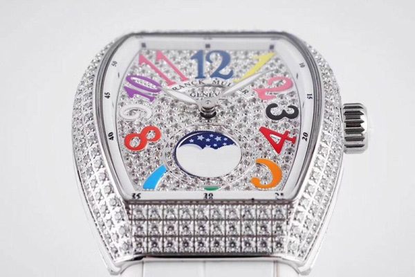 送料込 フランクミュラー コピー カラードリームスV32 全面ダイヤ frb11930 - 画像 (5)