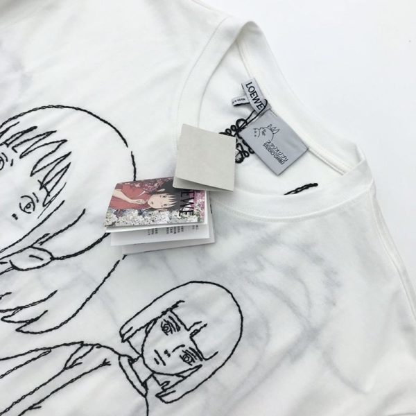 人気急上昇ロエベ×千と千尋の神隠し 偽物 千尋 エンブロイダリー Tシャツ (コットン) S928Y22X03 - 画像 (3)