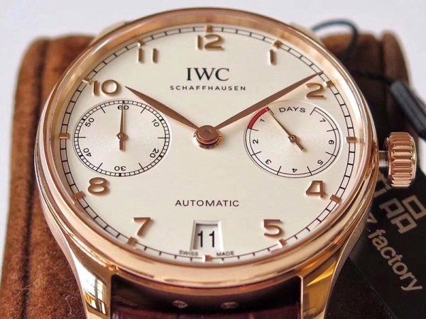 21-22AWIWC 時計 スーパーコピー ポルトギーゼ オートマティック 7デイズ iwo78428 - 画像 (5)