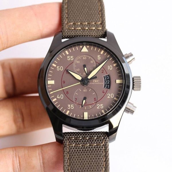 超希少！IWC 時計 コピー パイロットウォッチクロノ・トップガン iwj73667 - 画像 (2)