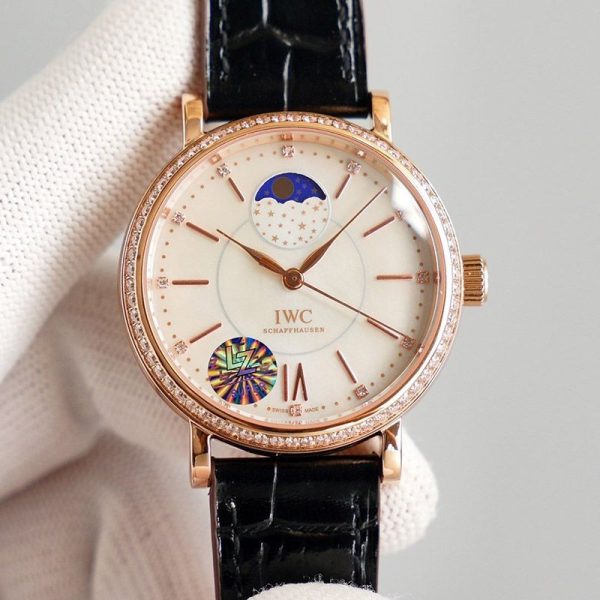 大人気!!新色IWC ポートフィノ 偽物 オートマティック ムーンフェイズ37 2色 iws89946 - 画像 (7)