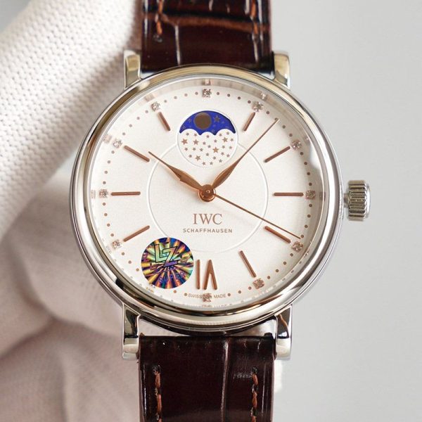 21AW新作IWC コピー ポートフィノ オートマティック ムーンフェイズ37 2色 iwz16608 - 画像 (6)
