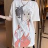一目惚れ♪ロエベ コピー 千尋 オーバーサイズ エンブロイダリー Tシャツ (ヘンプ＆コットン)S928Y22X01 - 画像 (2)