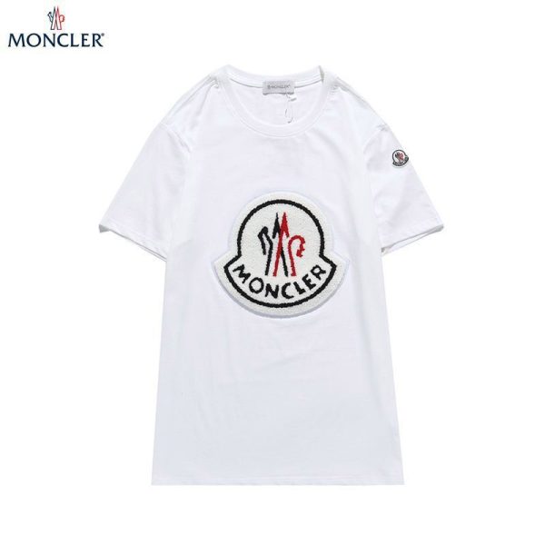 目を惹くカラーモンクレール コピー ビッグ ロゴ T シャツ mom19216 - 画像 (2)