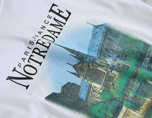 一目惚れ♪バレンシアガ クルーネック Tシャツ 偽物 SACRE COEUR ホワイト baz66910 - 画像 (5)