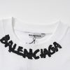 人気急上昇バレンシアガ 偽物 ネックラインにプリントロゴ Tシャツ baj43540 - 画像 (6)