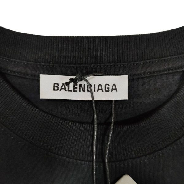 《大人気》リアルバレンシアガ Tシャツ スーパーコピー ブラック baf82349 - 画像 (3)