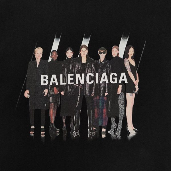 《大人気》リアルバレンシアガ Tシャツ スーパーコピー ブラック baf82349 - 画像 (4)