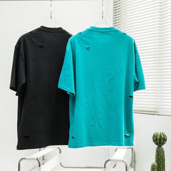 定番バレンシアガ 偽物 DESTROYED FLATGROUND Tシャツ 2色 bam86561 - 画像 (4)
