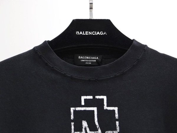 バレンシアガ ドイツのロックバンド・ラムシュタイン コラボ Tシャツ bax18023 - 画像 (2)