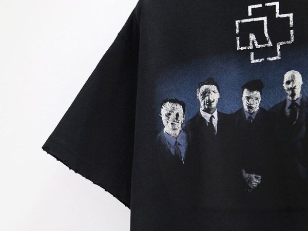 バレンシアガ ドイツのロックバンド・ラムシュタイン コラボ Tシャツ bax18023 - 画像 (5)