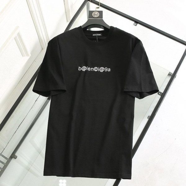 春もの新作バレンシアガ コピー メールボックスモノグラムプリント Tシャツ ブラック bas23660 - 画像 (3)
