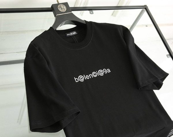 春もの新作バレンシアガ コピー メールボックスモノグラムプリント Tシャツ ブラック bas23660 - 画像 (5)