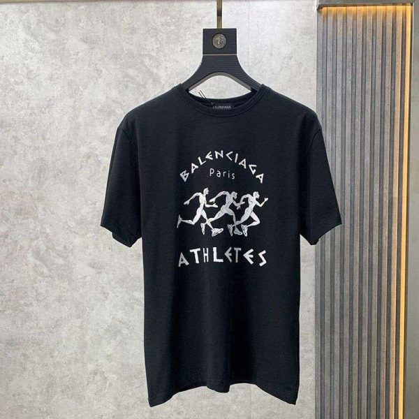 争奪戦バレンシアガ athletes Tシャツ コピー ブラック bay32751 - 画像 (2)