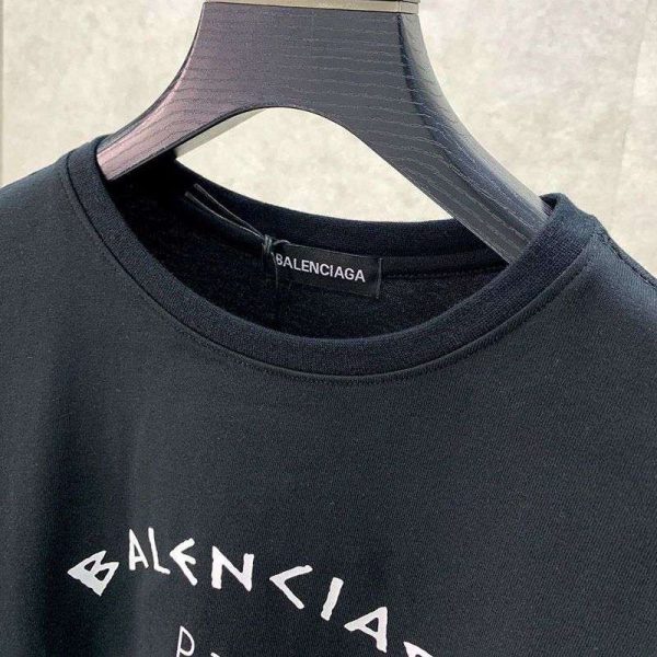 争奪戦バレンシアガ athletes Tシャツ コピー ブラック bay32751 - 画像 (4)