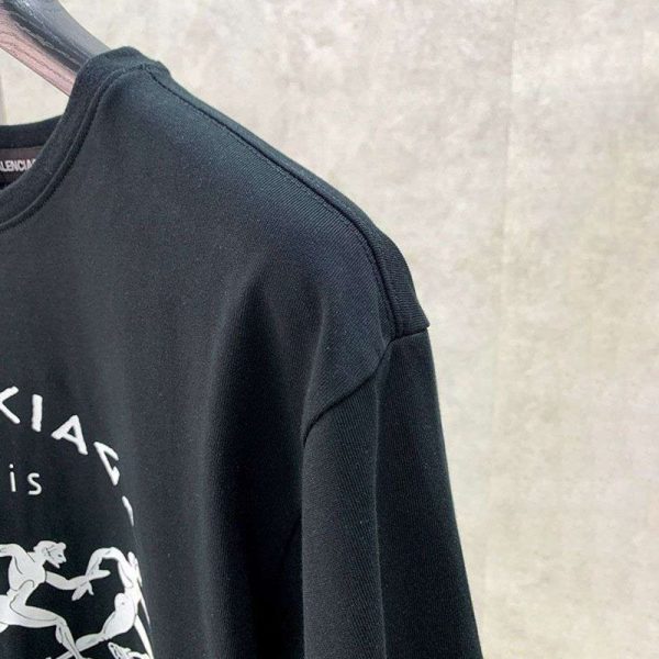 争奪戦バレンシアガ athletes Tシャツ コピー ブラック bay32751 - 画像 (5)