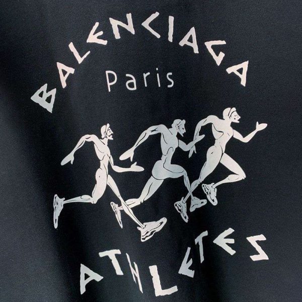 争奪戦バレンシアガ athletes Tシャツ コピー ブラック bay32751 - 画像 (6)