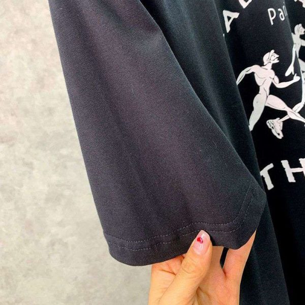 争奪戦バレンシアガ athletes Tシャツ コピー ブラック bay32751 - 画像 (7)