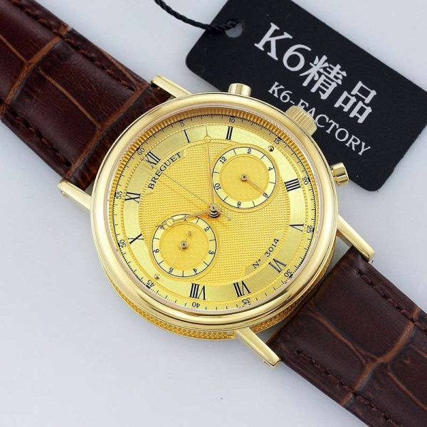 目を惹くカラーブレゲ 偽物 クラシック クロノグラフ メンズ 41 mm 時計 buo29561 - 画像 (3)