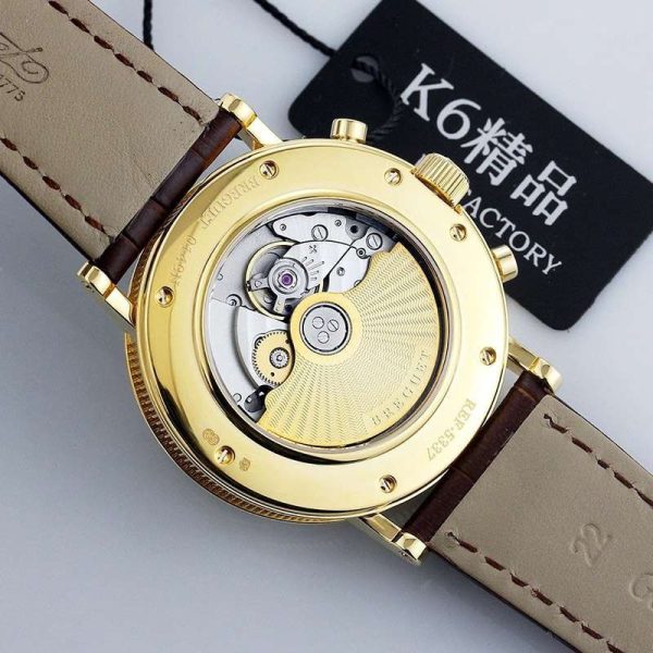 目を惹くカラーブレゲ 偽物 クラシック クロノグラフ メンズ 41 mm 時計 buo29561 - 画像 (5)