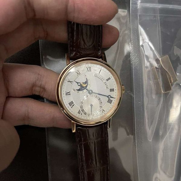累積売上総額第１位！ブレゲ クラシック ムーンフェイズ コピー メンズ 40 mm 時計 buo40603 - 画像 (5)