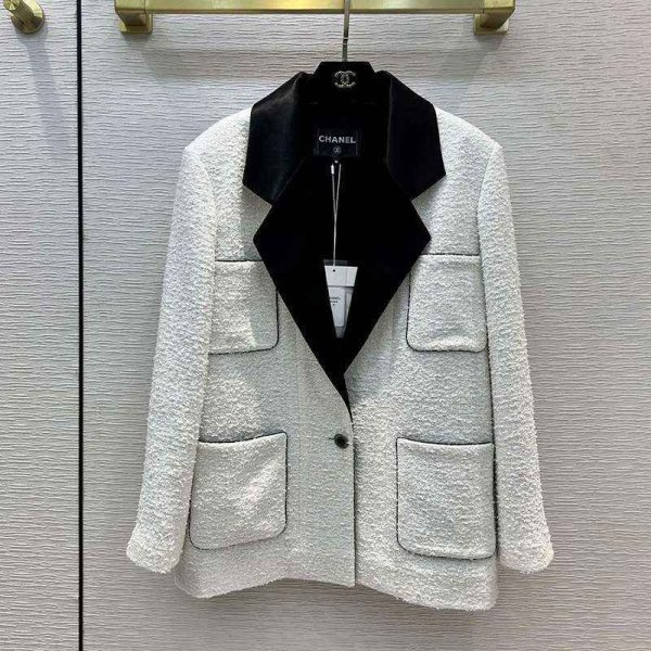 【日本未発売】シャネル ツイード 偽物 ジャケット shg37222 - 画像 (2)