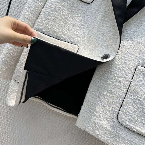 【日本未発売】シャネル ツイード 偽物 ジャケット shg37222 - 画像 (7)
