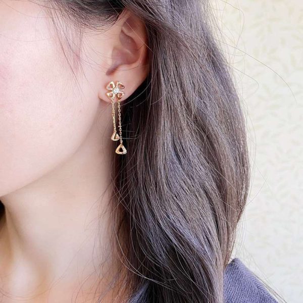 世界中で大人気♪ブルガリ 18Kイエローゴールド ダイヤ ピアス スーパーコピー早い者勝ち♡ Bui69569 - 画像 (2)