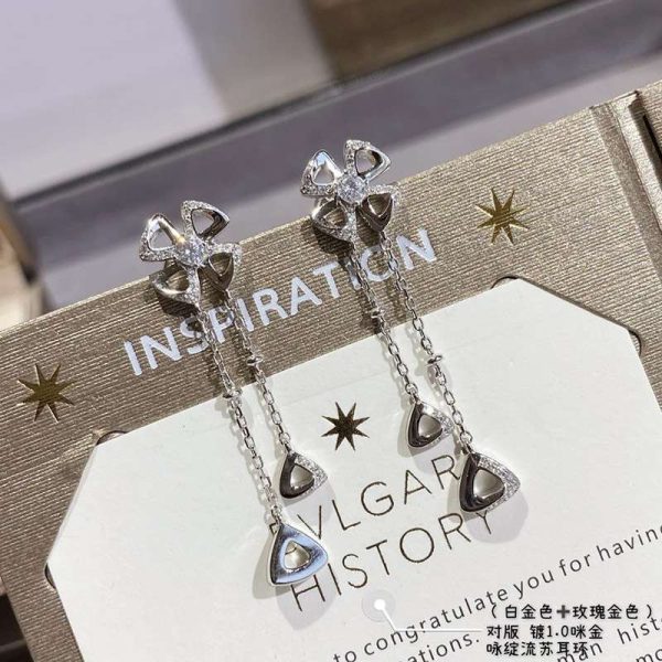 世界中で大人気♪ブルガリ 18Kイエローゴールド ダイヤ ピアス スーパーコピー早い者勝ち♡ Bui69569 - 画像 (5)