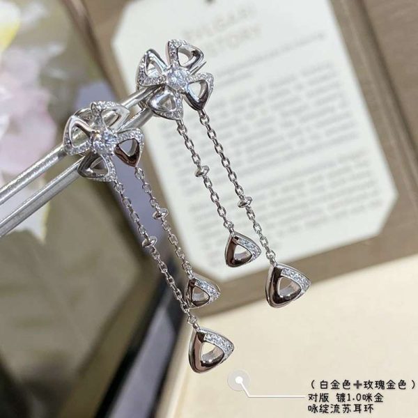 世界中で大人気♪ブルガリ 18Kイエローゴールド ダイヤ ピアス スーパーコピー早い者勝ち♡ Bui69569 - 画像 (8)