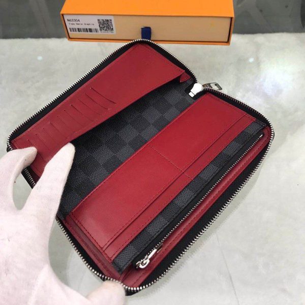 争奪戦ルイヴィトン 長財布 ダミエ ジッピー ウォレット 偽物 N63304 - 画像 (5)