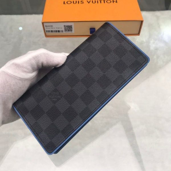 最安値挑戦​ルイヴィトン ポルトフォイユ・ブラザ 長財布 偽物 ダミエ ブルー N64430 - 画像 (4)