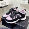 大人気！シャネル CC ロゴ スニーカー コピー ピンク shn25860 - 画像 (9)