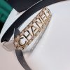 定番シャネル カーフスキン ベルト 偽物 30mm メタル & ストラス shy18147 - 画像 (4)