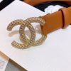 人気No1シャネル カーフスキン ベルト 偽物 30mm メタル & ストラス shw40649 - 画像 (3)