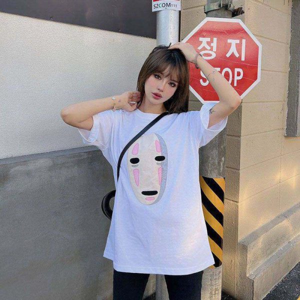 ☆超人気☆【ロエベ×スタジオジブリ】カオナシ クルーネック Tシャツ 偽物 lol01203 - 画像 (2)
