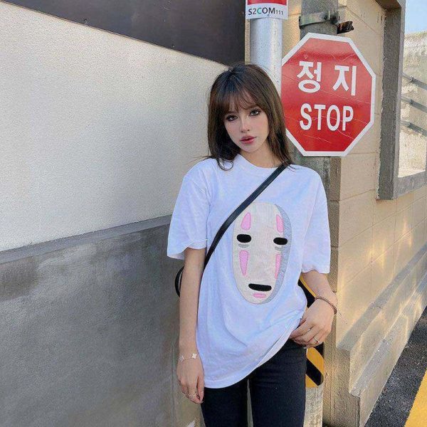 ☆超人気☆【ロエベ×スタジオジブリ】カオナシ クルーネック Tシャツ 偽物 lol01203 - 画像 (6)