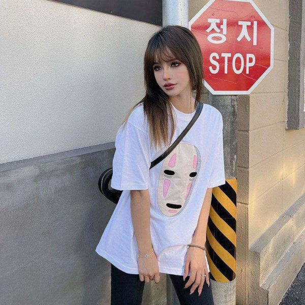☆超人気☆【ロエベ×スタジオジブリ】カオナシ クルーネック Tシャツ 偽物 lol01203 - 画像 (7)