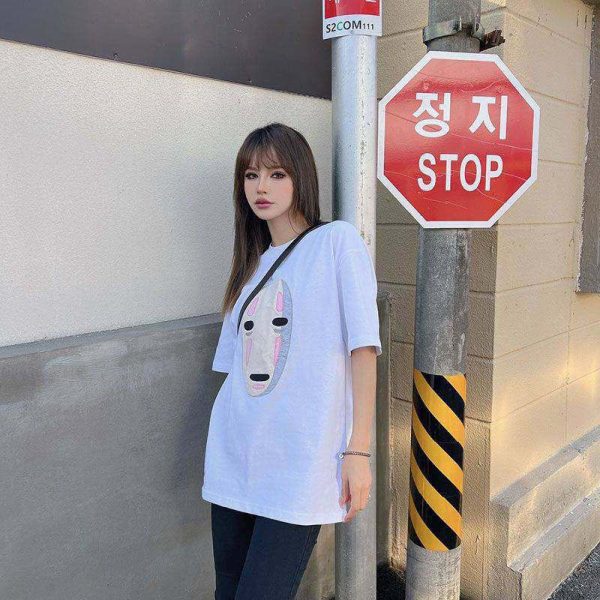 ☆超人気☆【ロエベ×スタジオジブリ】カオナシ クルーネック Tシャツ 偽物 lol01203 - 画像 (8)