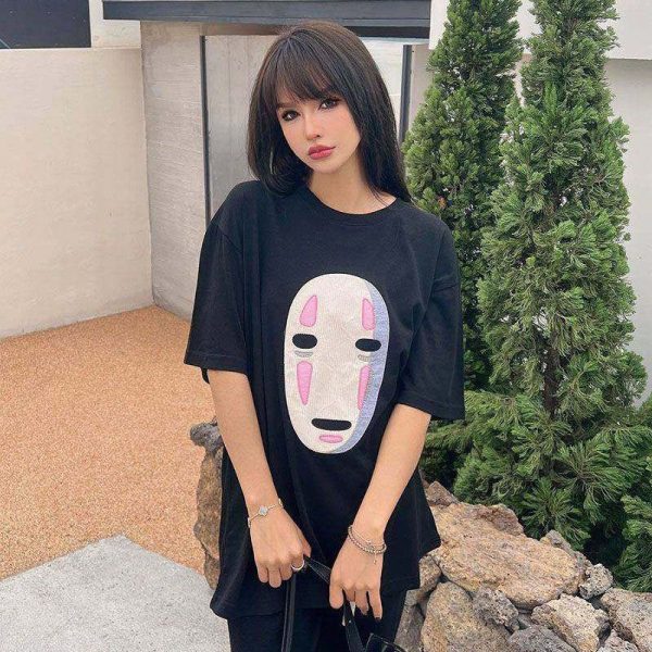 入手困難【ロエベ×スタジオジブリ 偽物】カオナシ クルーネック Tシャツ lox58214 - 画像 (3)