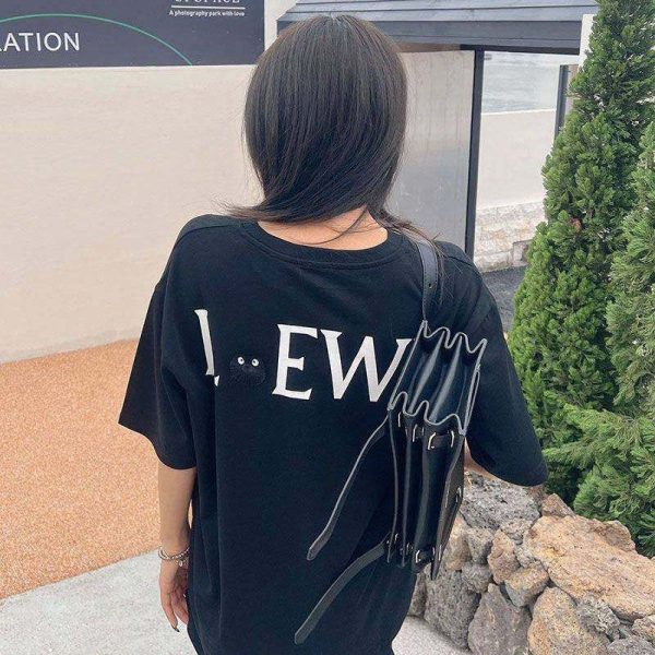 入手困難【ロエベ×スタジオジブリ 偽物】カオナシ クルーネック Tシャツ lox58214 - 画像 (9)